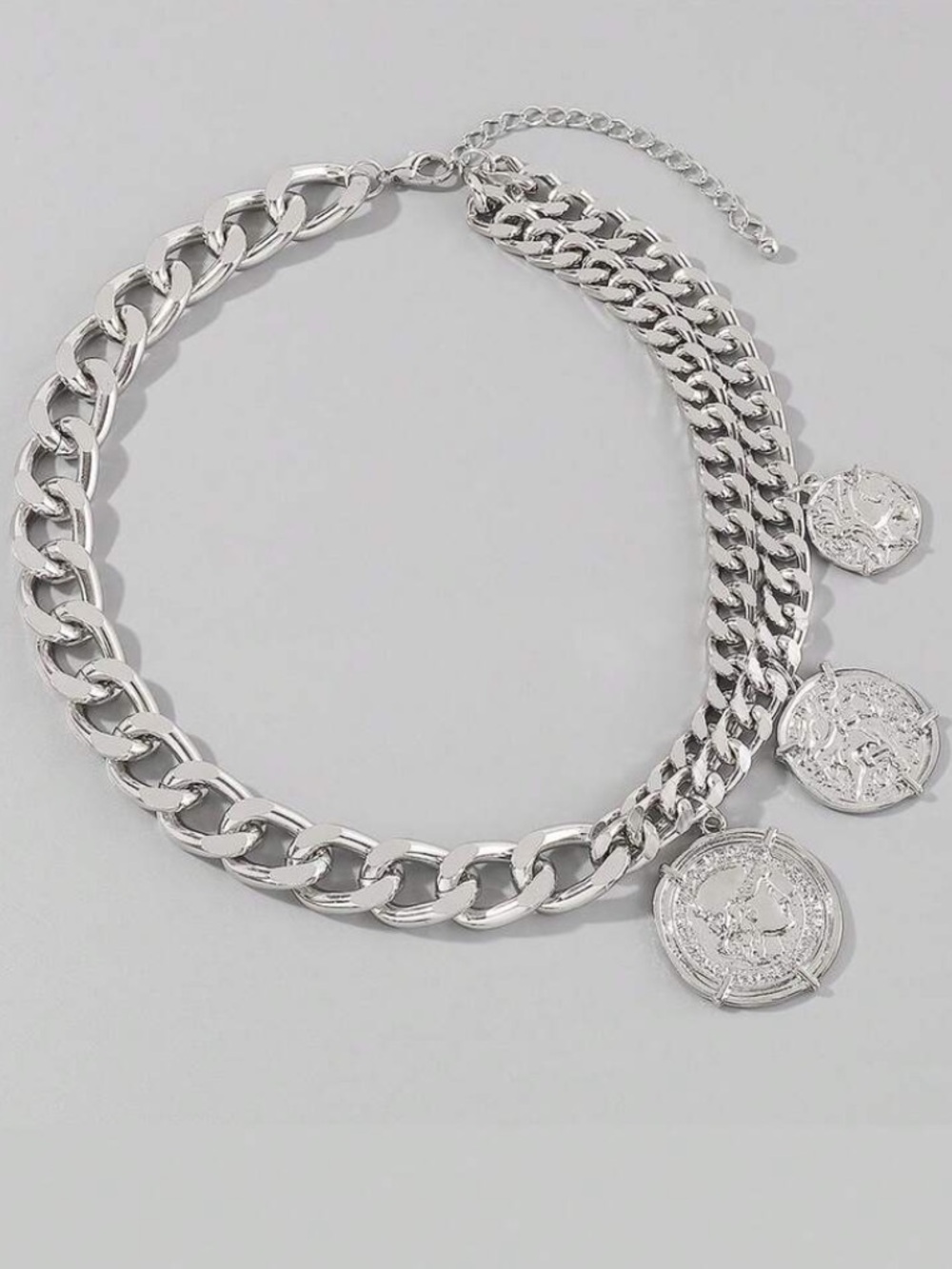 Maison Empire Layered Coin Choker Necklace - Picture 5 of 5